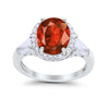 925 Sterling Silver CZ Baguette Halo Art Deco Oval Wedding Engagement Ring