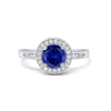 925 Sterling Silver Round CZ Halo Art Deco Fashion Jewelry Promise Ring