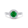 925 Sterling Silver Round CZ Halo Art Deco Fashion Jewelry Promise Ring