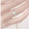 925 Sterling Silver 0.5ct Simulated Clear CZ Wedding Engagement Ring