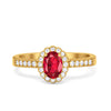 925 Sterling Silver Art Deco Oval CZ Floral Wedding Engagement Ring