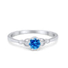 925 Sterling Silver Solitaire Art Deco CZ Engagement Wedding Ring