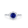 925 Sterling Silver 6 Prong Round CZ Split Shank Wedding Engagement Ring
