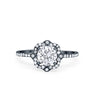925 Sterling Silver 6 Prong Round CZ Split Shank Wedding Engagement Ring