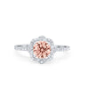 925 Sterling Silver 6 Prong Round CZ Split Shank Wedding Engagement Ring
