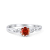925 Sterling Silver Cubic Zirconia Art Deco Promise Wedding Ring