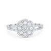 925 Sterling Silver Art Deco Antique Style Round CZ Engagement Ring