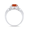 925 Sterling Silver Round CZ Halo Split Shank Wedding Engagement Ring