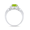 925 Sterling Silver Round CZ Halo Split Shank Wedding Engagement Ring