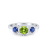 925 Sterling Silver Art Deco Bridal Set Cushion Round CZ Wedding Band Ring