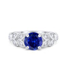 925 Sterling Silver Art Deco Flower Round Cubic Zirconia Wedding Ring