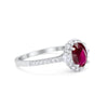 925 Sterling Silver Art Deco Halo Oval Round CZ Promise Anniversary Ring