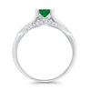 925 Sterling Silver Art Deco Princess Cut Round CZ Engagement Ring