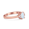 925 Sterling Silver Radiant Cut Round CZ Wedding Engagement Ring