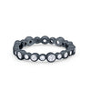 925 Sterling Silver Art Deco Antique Style Full Eternity Wedding Band Ring