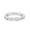 925 Sterling Silver Art Deco Antique Style Full Eternity Wedding Band Ring