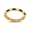 925 Sterling Silver Full Eternity Stackable Baguette Cubic Zirconia Wedding Band