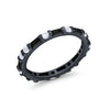 925 Sterling Silver Full Eternity Stackable Baguette Cubic Zirconia Wedding Band