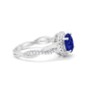 925 Sterling Silver Round Cubic Zirconia Infinity Shank Wedding Engagement Ring
