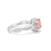 925 Sterling Silver Round Cubic Zirconia Infinity Shank Wedding Engagement Ring