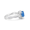 925 Sterling Silver Round Cubic Zirconia Infinity Shank Wedding Engagement Ring