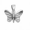 925 Sterling Silver Charm Oxidize Butterfly Pendant