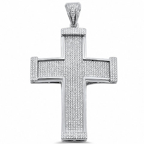 925 Sterling Silver Hip Hop Pave CZ Pendant For Men Women
