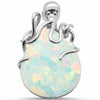 925 Sterling Silver Teardrop Pear Simulated Stone Pendant