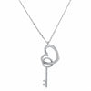 925 Sterling Silver my Heart Key Heart Necklace Pendant