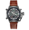 Military Dive 50M Nylon & Leather Strap LED Watches