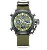 Military Dive 50M Nylon & Leather Strap LED Watches