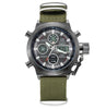Military Dive 50M Nylon & Leather Strap LED Watches