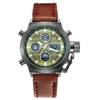 Military Dive 50M Nylon & Leather Strap LED Watches