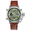 Military Dive 50M Nylon & Leather Strap LED Watches