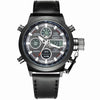 Military Dive 50M Nylon & Leather Strap LED Watches