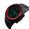 Men’s Outdoor Sports with Countdown Double Time Alarm Chrono Digital Wristwatches 50M Waterproof