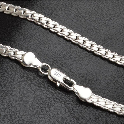New Fashion Chain With 925 Sterling Silver Necklace Pendant For Men