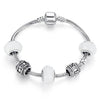 925 Original Silver Four Leaf Clover Bracelet Bangle For Women