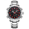 Waterproof Chronograph Sport Analog Quartz Watches