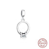 Paris Eiffel Tower Pendant Hanging Beads With 925 Sterling Silver For Women