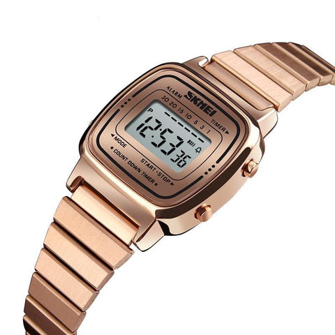 Digital LED Calendar Wrist Watch For Women