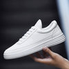 Men Soft Leather Flat Sneakers Shoes