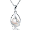 100% Natural Freshwater Pearl Jewelry With 925 Sterling Silver Pendant Necklace For Women
