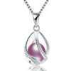 100% Natural Freshwater Pearl Jewelry With 925 Sterling Silver Pendant Necklace For Women