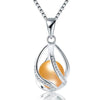 100% Natural Freshwater Pearl Jewelry With 925 Sterling Silver Pendant Necklace For Women