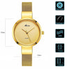 Stainless Steel Mesh Ultra Thin Waterproof Causal Small Wrist Watch For Women