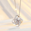 New Crystal Clover Necklaces Pendant With 925 Sterling Silver Jewelry For Women