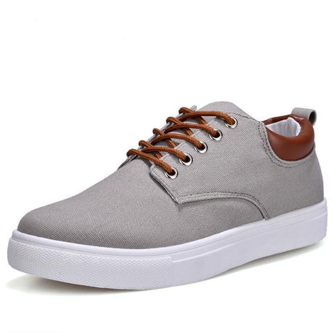 Men's, Casual Striped Canvas Lace Up Lightweight Breathable Shoes