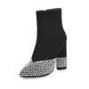 Winter High Heels Women Ankle Boots Pointed Toe Crystal Boot Party Shoes