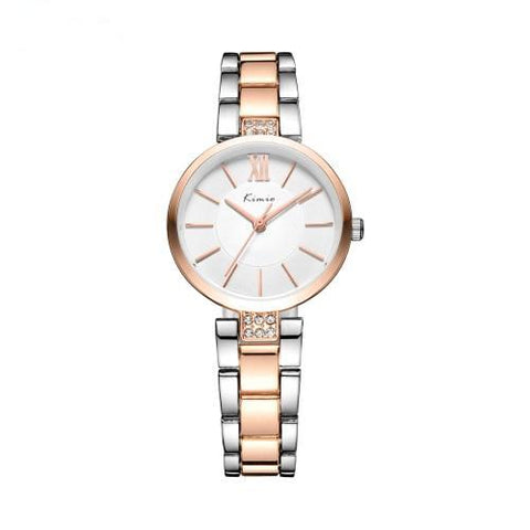 Small Simple Rose Gold Quartz Watch For Women